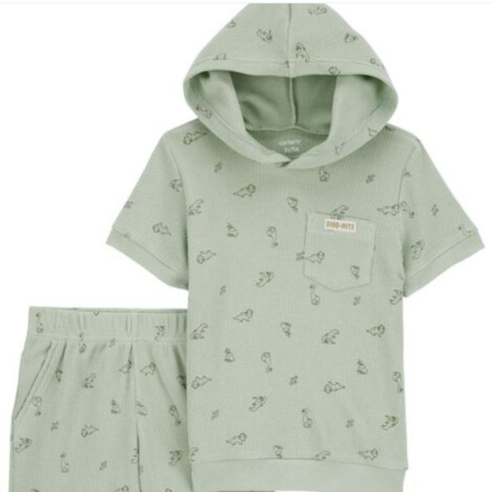 NWT Carter’s  Baby Boy 2-Piece French Terry Dino Print Set